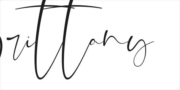 The Brittany Script Logo