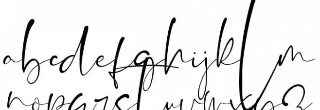 The Brittany Script Schriftart Kleinbuchstaben
