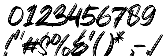 The Brother Hoops Font OTHER CHARS