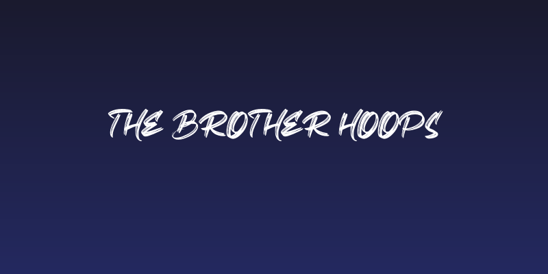 The Brother Hoops Social Header