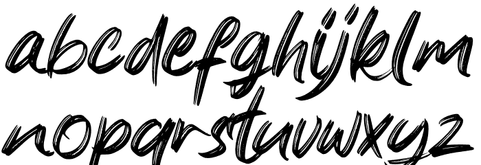 The Brother Hoops Font LOWERCASE