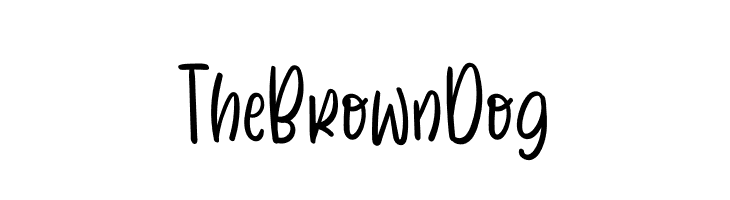 The Brown Dog  les polices de caractères gratuit tlcharger