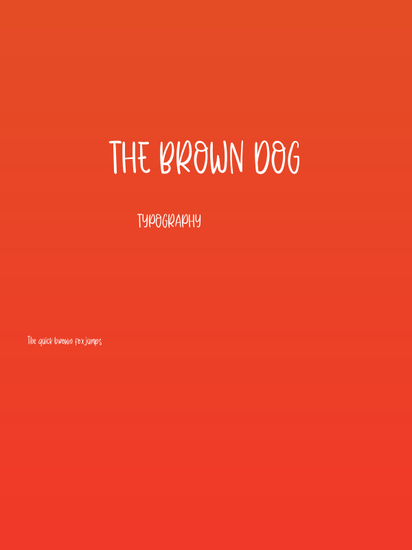 The Brown Dog Poster