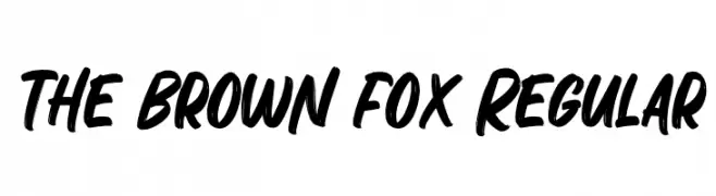 The Brown Fox Regular  Frei Schriftart Herunterladen