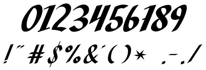 The Brown Wall Font OTHER CHARS