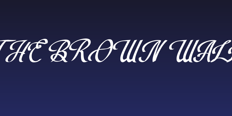 The Brown Wall Social Header