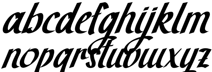 The Brown Wall Font LOWERCASE