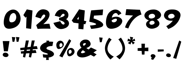 The Bug Font OTHER CHARS