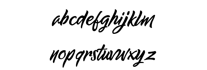 The Bugatten Font LOWERCASE