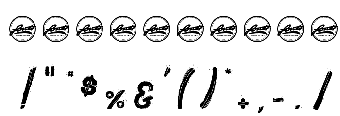 The Bully_PersonalUseOnly Font OTHER CHARS