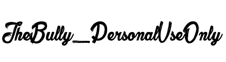 The Bully_PersonalUseOnly  नि: शुल्क फ़ॉन्ट्स डाउनलोड