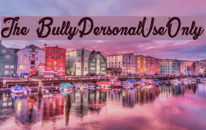 The Bully_PersonalUseOnly Font examples
