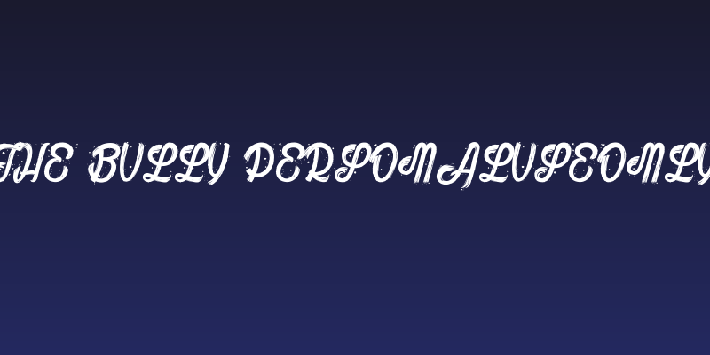 The Bully_PersonalUseOnly Social Header