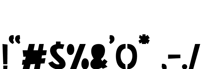 The Burcey Font OTHER CHARS