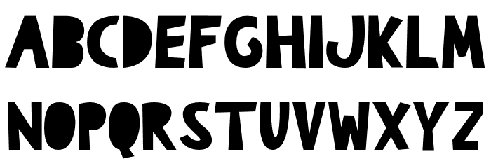 The Burcey Font LOWERCASE
