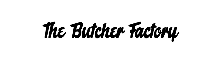 The Butcher Factory  les polices de caractères gratuit tlcharger