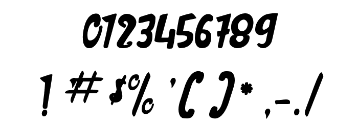 The Butcher Factory Font OTHER CHARS