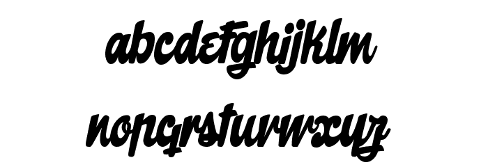 The Butcher Factory Font LOWERCASE