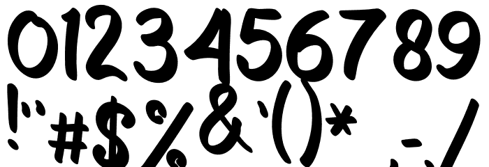 The Butter Font OTHER CHARS
