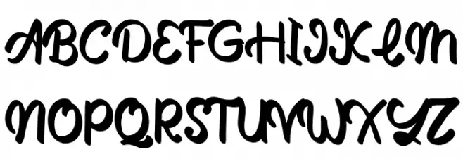The Butter Schriftart Groß