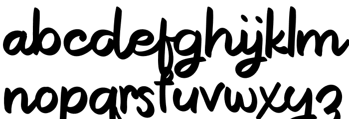 The Butter Font LOWERCASE
