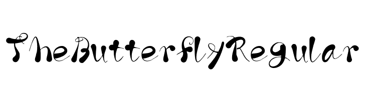 The Butterfly Regular  Frei Schriftart Herunterladen