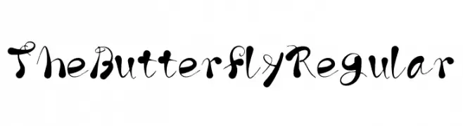 The Butterfly Regular  Fuentes Gratis Descargar