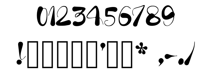 The Butterfly Regular Font OTHER CHARS