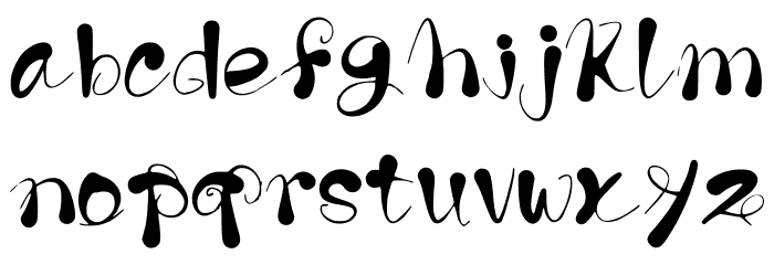 The Butterfly Regular Font LOWERCASE