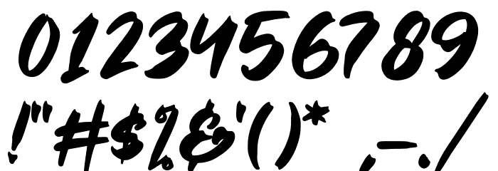 The California Hustle Font OTHER CHARS