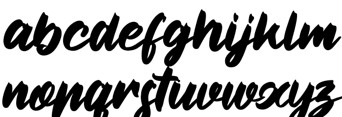 The California Hustle Font LOWERCASE