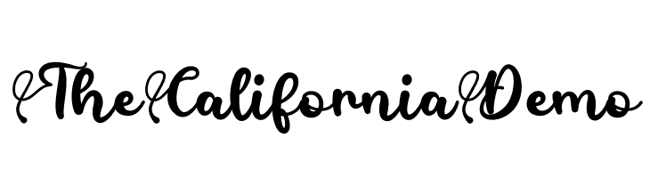 The CaliforniaDemo  フリーフォントのダウンロード
