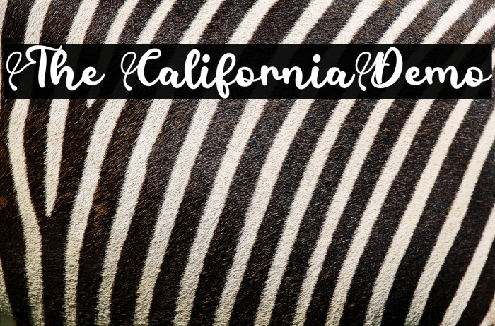 The CaliforniaDemo Example 1