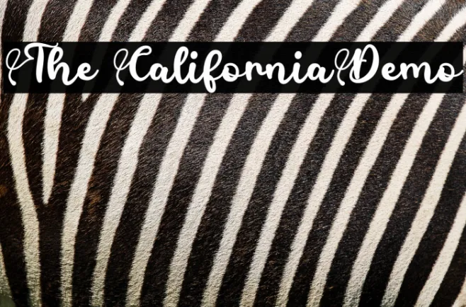 The CaliforniaDemo Example 1