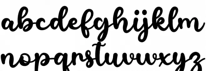 The CaliforniaDemo 字体 小写