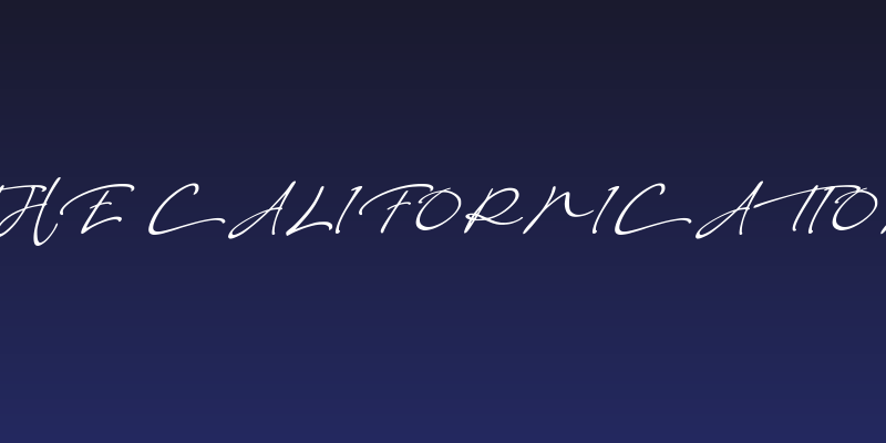 The Californication Social Header