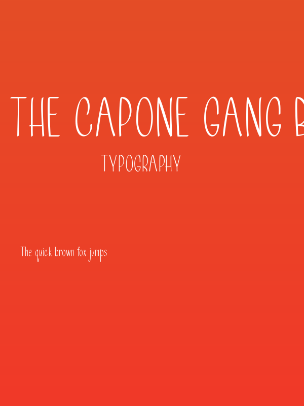 The Capone Gang Bege Poster