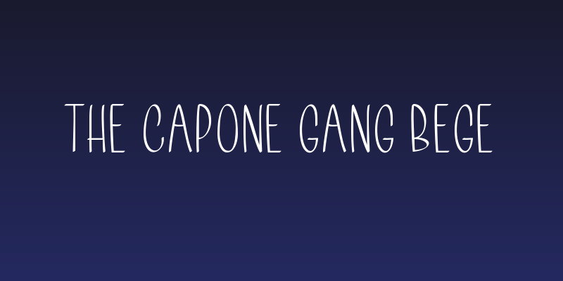 The Capone Gang Bege Social Header
