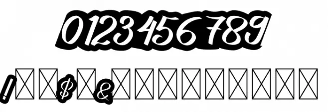 The Capten Hoyda Font OTHER CHARS