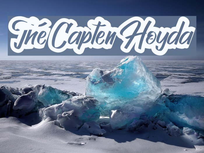 The Capten Hoyda Font examples