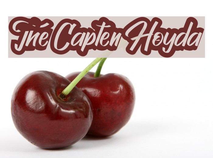 The Capten Hoyda Font examples