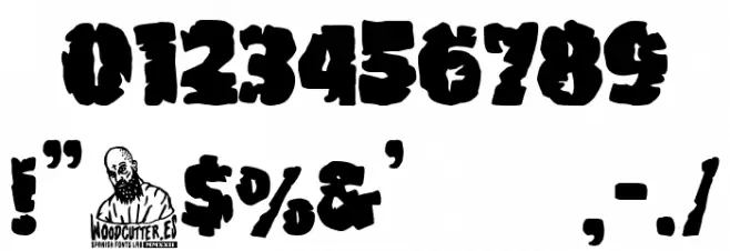 The Car Crash Night Font OTHER CHARS