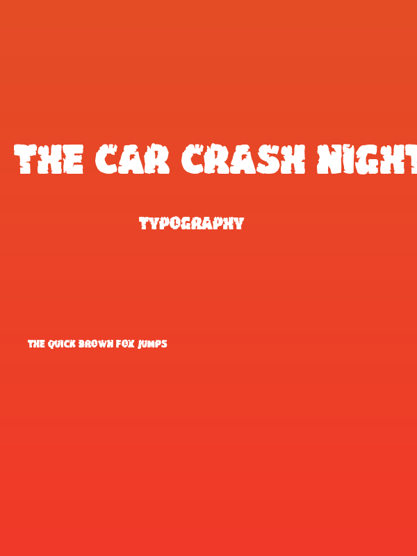 The Car Crash Night Poster