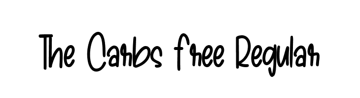 The Carbs Free Regular  Fuentes Gratis Descargar
