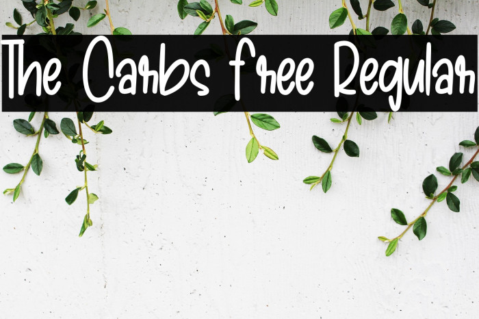 The Carbs Free Regular Example 2