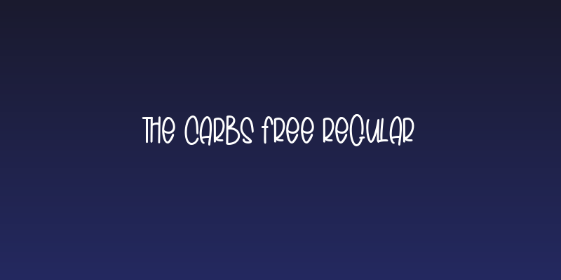 The Carbs Free Regular Social Header