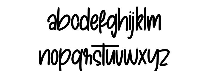 The Carbs Free Regular Font LOWERCASE