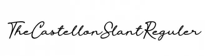 The Castellon Slant Reguler  Fuentes Gratis Descargar