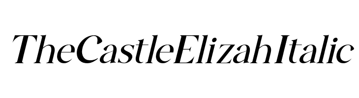 The Castle Elizah Italic  नि: शुल्क फ़ॉन्ट्स डाउनलोड