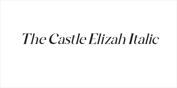 The Castle Elizah Italic Logo